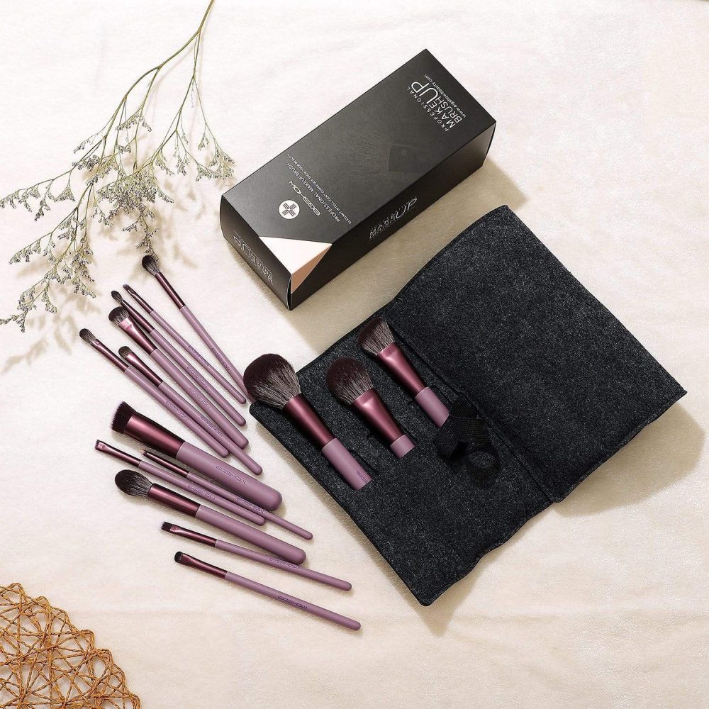 Smoke Purple - Jade Series - 15 PCS Makeup Brush Kit - By Eigshow Beauty