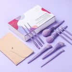 Sunset Mist Purple Bamboo Eco Fiber 11 pcs brush kit eigshow beauty