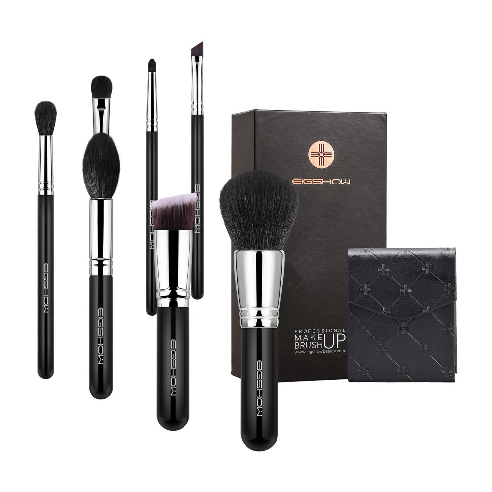 7 pcs bright silver mini makeup